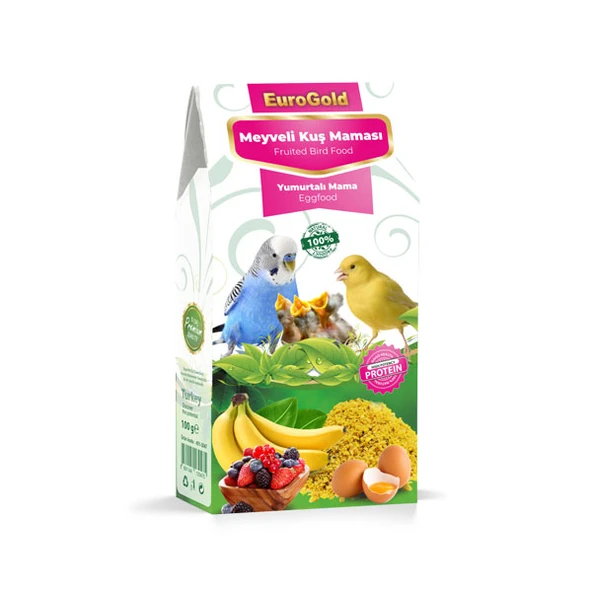 EuroGold Yumurtalı Meyveli Kuş Maması 100 Gr 10'lu