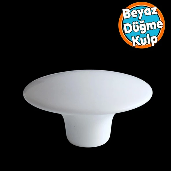 Mobilya Mutfak Dolap Dolabı Çekmece Kulpu Kulbu Plastik Dış Bükey Kulp BEYAZ Renk 10 Adet ürün görseli