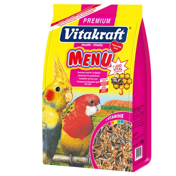 Vitakraft Menü Paraket Yemi 1000 Gr 5'li