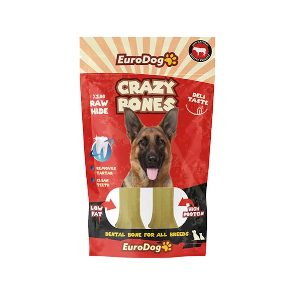 Snack Love Crazy Bone Pres Kemik 13 cm 2 Li - 6 Adet