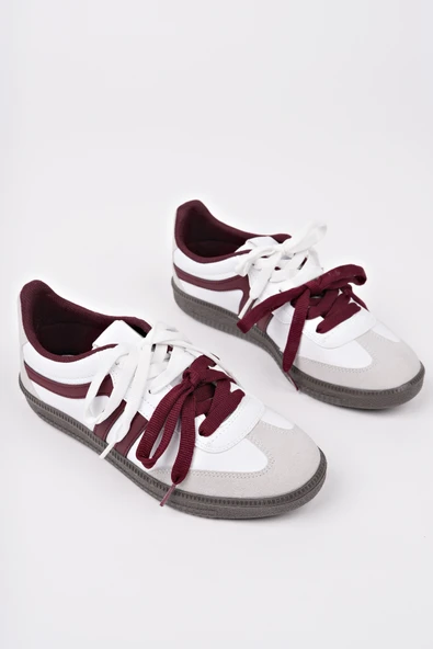 Muggo RETRO Çift Bağcıklı Günlük Kadın Sneaker Spor Ayakkabı - 9