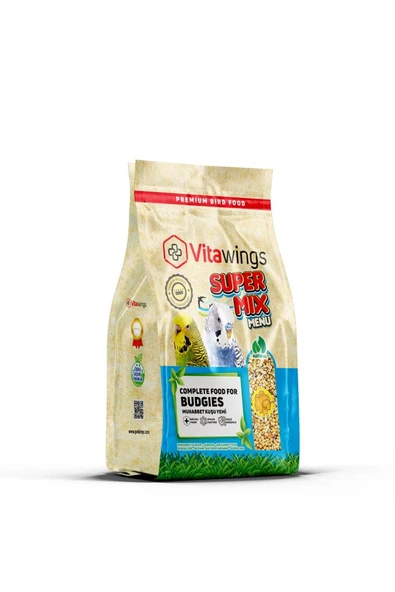 Vitawings - Ballı Muhabbet Kuşu Yemi - 400 gr - 12 Adet (Kutu)