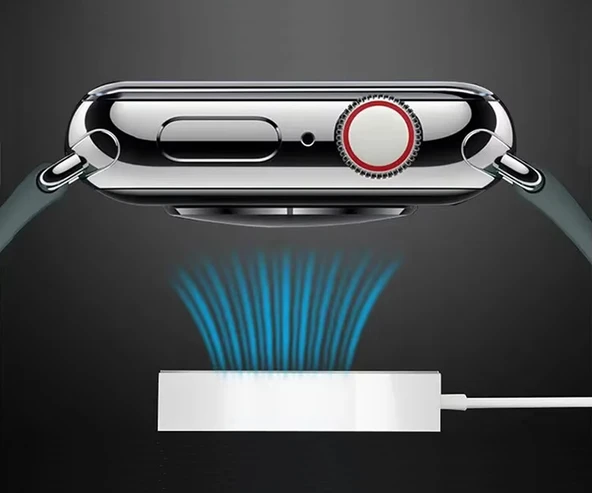 Watch Serisi Uyumlu Akıllı Saat Kablosuz Şarj 1 Metre Apple 1 2 3 4 5 6 7 8 9 10 Se Ultra Mıknatıslı Usb Kablosu Manyetik Pil Şarj - 2