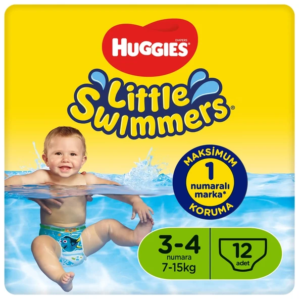 Huggıes Little Swımmers Mayo Bebek Bezi Beden:3-4 (7-15Kg) 72 Adet (6Pk*12) - 3