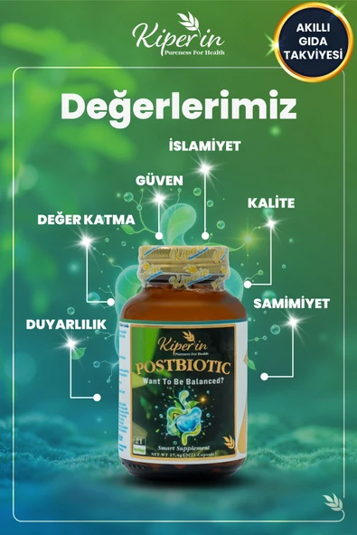KIPERIN Postbiyotik 210 Milyar Cfu Rhamnosus & Plantarum Sindirim (21Kapsül & 700mg) | Akıllı Gıda Takviyesi 8682304243547 - 6