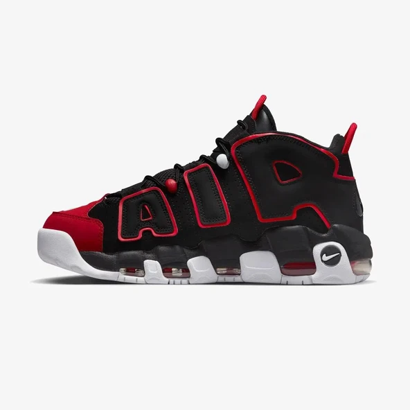 Nike Air More Uptempo GS 'Black University Red'