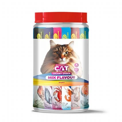 EuroGold Cat Sıvı Kedi Ödülü Karışık 6 Çeşit 30x15Gr ürün görseli
