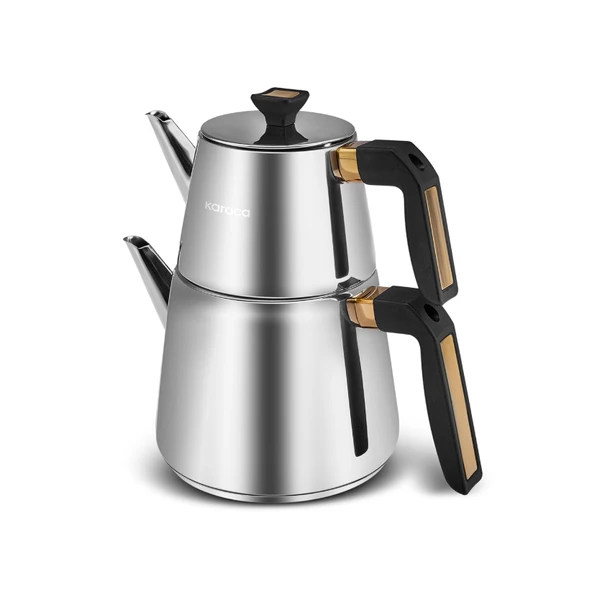 Karaca Piramit Medium Black Çaydanlık Takımı - 4