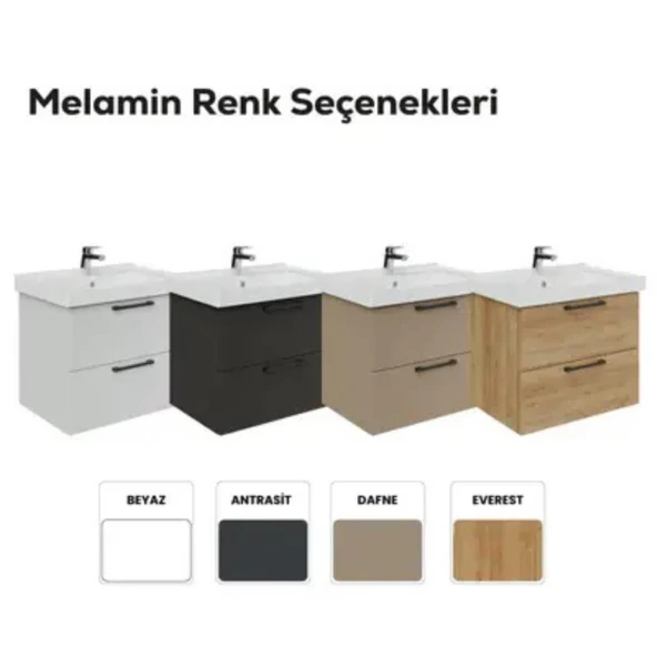 Creavit D20 2 Çekmeceli Lavabo Dolabı Everest - 4