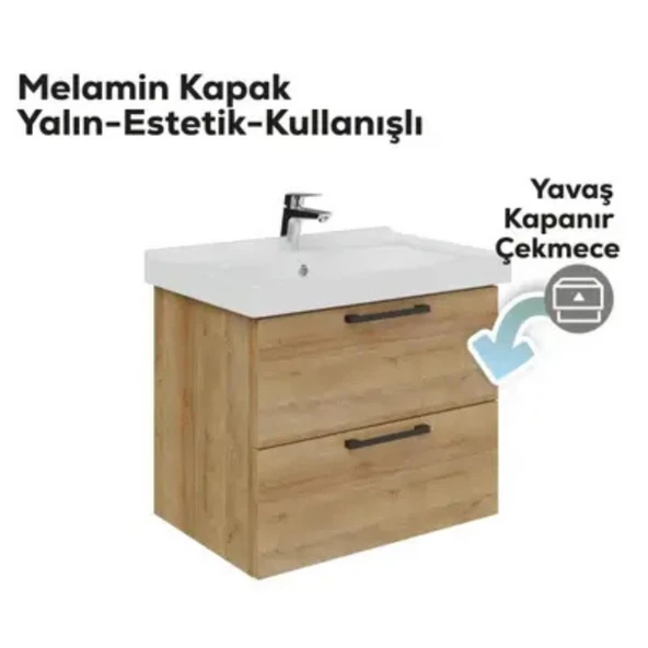 Creavit D20 2 Çekmeceli Lavabo Dolabı Everest - 3