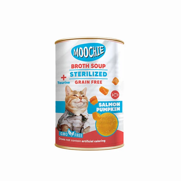 Moochie Et Suyu Çorba Somon Balkabağı Kısır.Kedi 6x135ML ürün görseli 1
