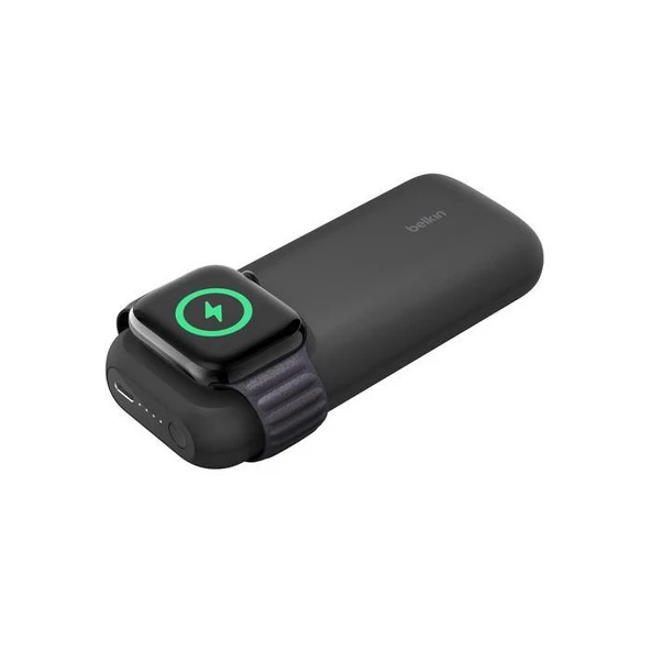 BELKIN Belkin BoostCharge 10000 Mah 20W Powerbank + Apple Watch Kablosuz Hızlı Şarj - Siyah Outlet