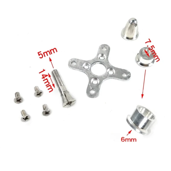 A2212 930KV Fırçasız Motor 2S/ 3S Lipo RC Model Uçak Helikopter Multicopter Drone Quadcopter Fpv Yarış Yüksek Güç Bldc Lipo - Resim 4