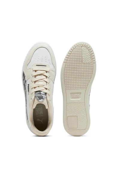 Puma Carina Street Snake Chic 401611 01 Kadın Sneaker Ayakkabı Beyaz Siyah 36-40 - Resim 3