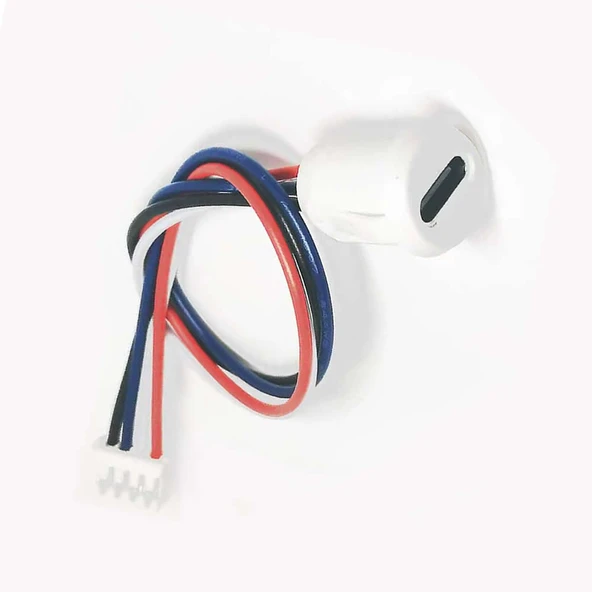 Type C Panel Montaj Dişi Soket 4 Pin 15cm Kablolu Beyaz  Uzatma USB 3.1 Konnektör Araba Kamera Oyuncak Telefon Şarj Mp3 Tablet - Resim 7