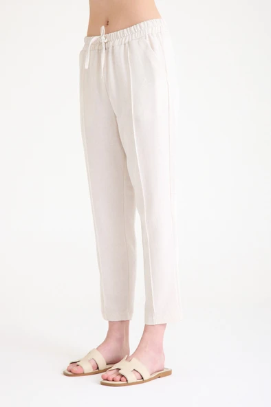 Keten Günlük İkili Takım Elbise Pantolon Gömlek - Resim 12