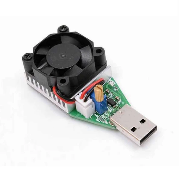 Usb 15W 3.7V 13V 0.15A/3.0A Elektronik Yük / Deşarj Kartı Fan Soğutuculu  Pil Akü Powerbank Kapasite Deşarj Test Cihazı Ayarlanabilir Kör Yük Direnç - Resim 3