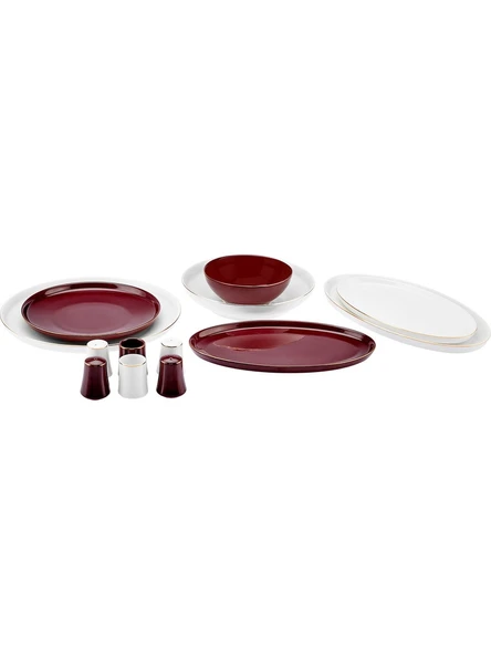 Karaca Elara Red-White 57 Parça 12 Kişilik Yemek Takımı - 2