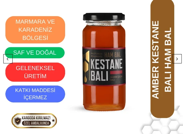 Karadeniz Kestane Balı (Ham Bal) 650 gr
