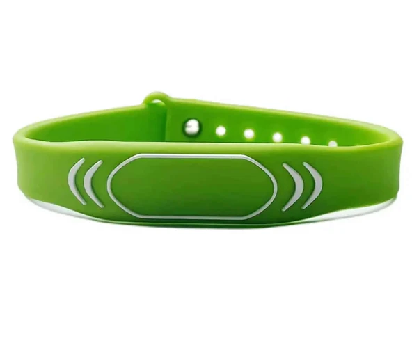 125Khz Rfid Manyetik Bileklik Yeşil  Su Geçirmez Silikon Proximity Göstergeç 125 Khz Kapı Geçiş Personel Takip Depo Havuz EM4100 - Resim 3