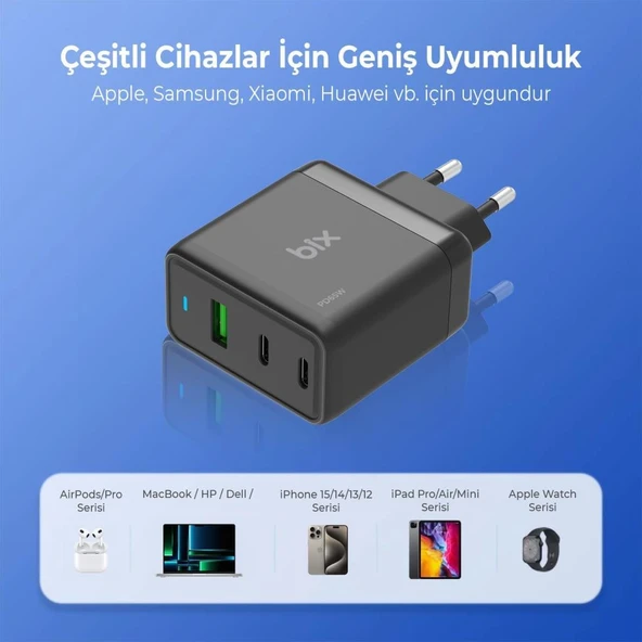 Bix BX65GD 65 W PD Şarj Adaptörü Teşhir - 8