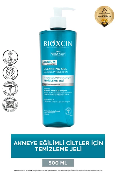 Bioxcin Acnium Sebum Dengeleyici Yüz Yıkama Jeli 500 ml