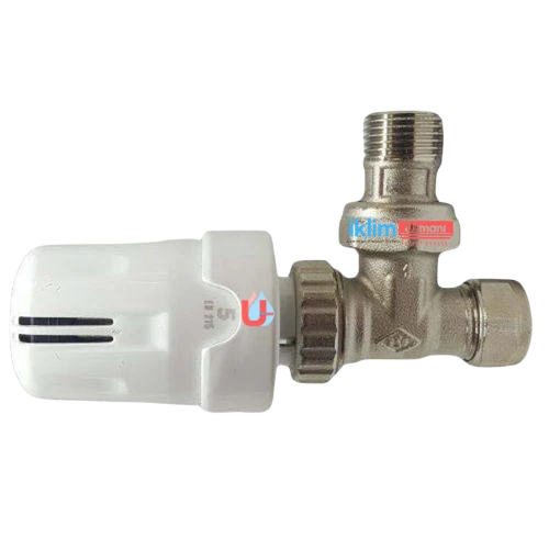 Türkoğlu 1/2 - 1/2 Köşe Termostatik Vana