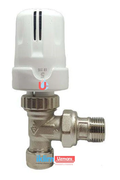 Türkoğlu 1/2 - 1/2 Köşe Termostatik Vana - 2