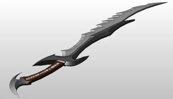 Byrpos Skyrim Daedric Sword P257661 3Dmarket.online