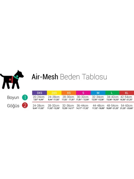 TailPetz Airmesh Göğüs Tasması Salmon - Resim 2