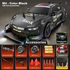 1:16 Hızlı Drift Şarjlı BMW M4 GT3 Spor Araba 4x4 RC Uzaktan kumandalı Yarış Aracı 40 Km/s Hızında Hediyelik Oyuncak - 3