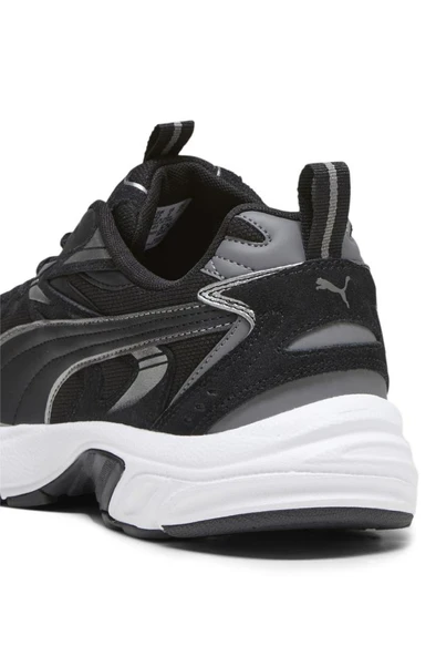 Puma Milenio Tech Suede 393489 01 Kadın Yürüyüş ve Koşu Ayakkabısı Siyah Gümüş 36-40 - 4