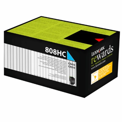 Lexmark (CX410) 80C8HC0 Mavi Orjinal Toner Yüksek Kapasiteli