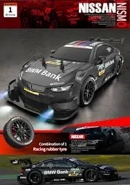 1:16 Hızlı Drift Şarjlı BMW M4 GT3 Spor Araba 4x4 RC Uzaktan kumandalı Yarış Aracı 40 Km/s Hızında Hediyelik Oyuncak - 4