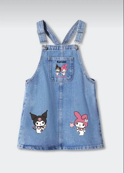 Kuromi Kot Jile Kız Çocuk Elbise - 3