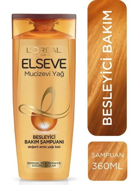 Loreal Paris Elseve Mucizevi Yağ Besleyici Bakım Şampuanı 360 Ml