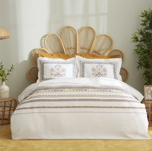 Karaca Home Efren %100 Pamuk Çift Kişilik Pike Takımı Sarı