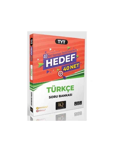IQ Yayınları Tyt Türkçe Hedef 40 Net Soru Bankası