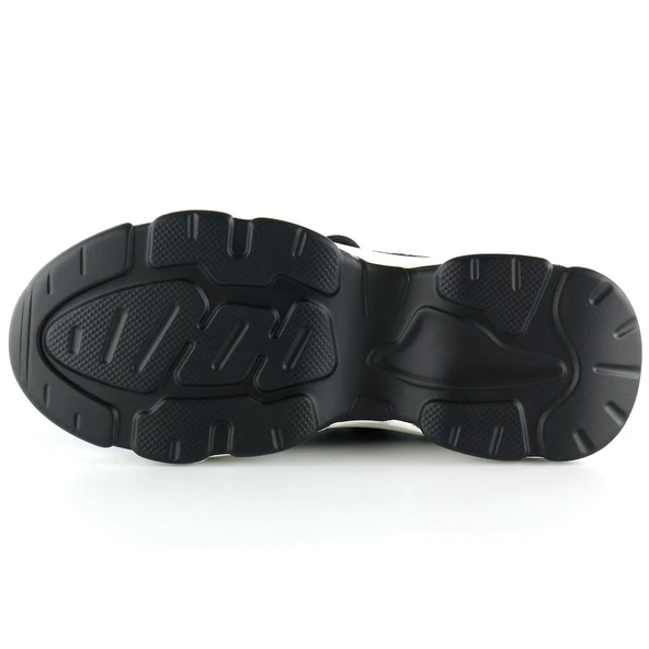 Erkan Saçmacı Siyah Örgü Dokuma Taş Detaylı Bağcıklı Slip-on Sneaker - 5