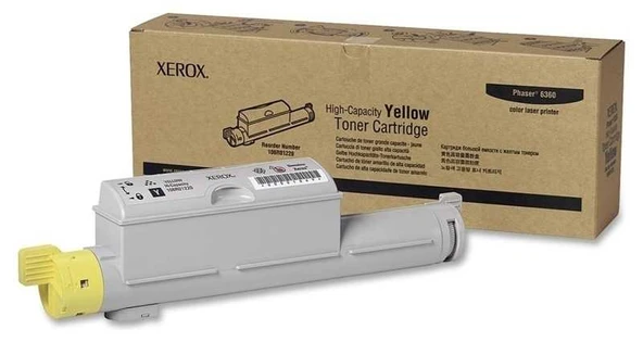 Xerox 6360 (106R01220) Yüksek Kapasiteli Sarı Orjinal Toner ürün görseli