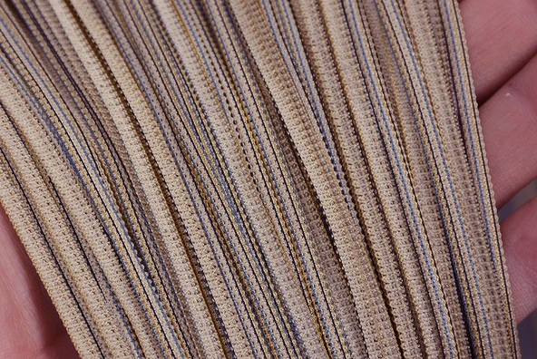 DÜZ İP PERDE 180 Cm En 280 Cm Boy VİZON ÇİFT RENK HAZIR İP PERDE - Resim 3