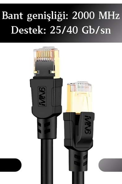 MN6 M110XF Cat8 Kablo/10 METRE/40GBPS-2000MHZ-26 Awg-S/ftp-Cat8 Ethernet Kablosu - 4