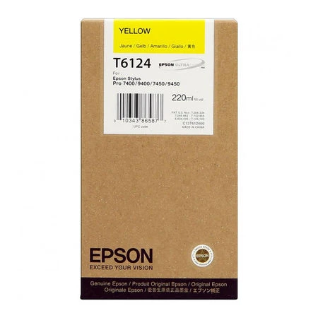 Epson T6124 (C13T612400) Sarı Orjinal Kartuş ürün görseli