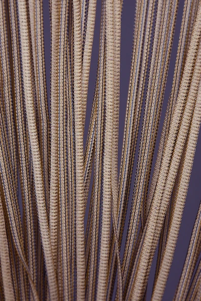 DÜZ İP  MODEL VİZON ÇİFT RENK HAZIR İP PERDE 300*270 - Resim 3