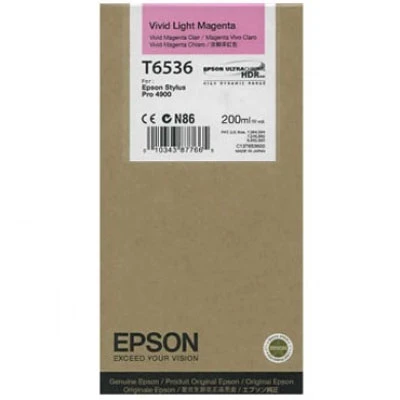 Epson T6536 (C13T653600) Açık Kırmızı Orjinal Kartuş - Pro 4900 ürün görseli