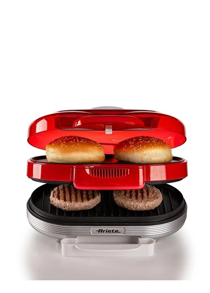 Ariete Party Time Kırmızı Hamburger Makinesi ürün görseli 1