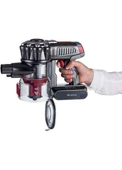 Ariete 2761 120W 22,2V 45 Dakika Çalışma Süresi 1L Toz Haznesi HEPA Filtreli Kırmızı Dikey Süpürge - 2