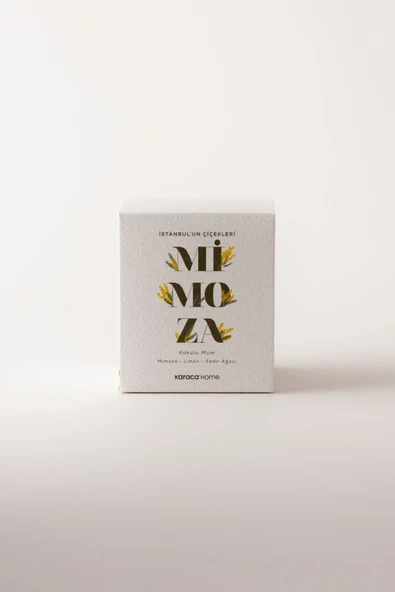 İstanbulun Çiçekleri Serisi Kokulu Mum Mimoza - Resim 3