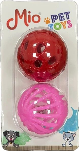 Evcil Hayvanlarınız İçin, Oyuncak - Zilli Kuş, Kedi Oyun Topu ( 2'li Paket ) - 3