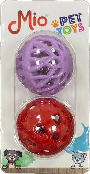 Evcil Hayvanlarınız İçin, Oyuncak - Zilli Kuş, Kedi Oyun Topu ( 2'li Paket ) - 2